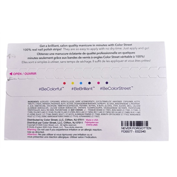 Color Street Never Forgotten Nail Polish Strips - Picture 4 of 4